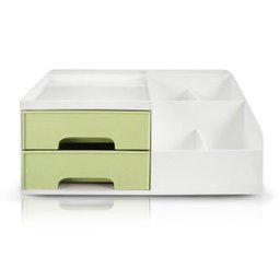 Organizador Multiuso de 2 Gavetas - Verde - 1 Organizador Multiuso de 2 Gavetas - Verde - 1