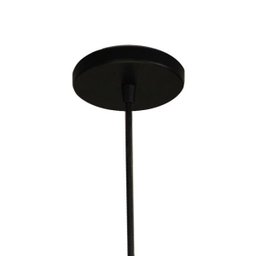Pendente Akira Cor Preto Com Globo Branco Fosco para 1 Lâmpada E27 Bivolt - HT-AKIRA-PT - 4