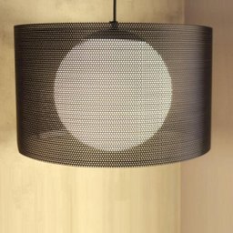 Pendente Akira Cor Preto Com Globo Branco Fosco para 1 Lâmpada E27 Bivolt - HT-AKIRA-PT - 2