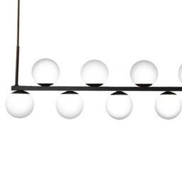 Luminária Pendente Iris com Globo Branco Fosco para 11 Lâmpadas G9 Bivolt - HT-IRIS-PT - 4