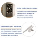 Ver imagem 6 de Estante de Livros 100% MDF 94CMX180,5cm 3 Portas 8 Nichos Versatile Yescasa Preto