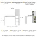Ver imagem 3 de Armário De Cozinha E Mesa/bancada Multimóveis Branco