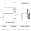 Ver imagem 4 de Armário De Cozinha E Mesa/bancada Multimóveis Branco