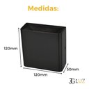 Ver imagem 5 de Arandela Opus com Led Integrado 3w 3000k (branco Quente) Interna e Externa Preto Bivolt - Hm 34973