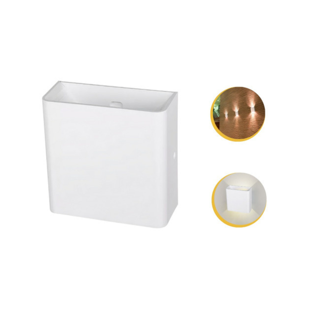 Arandela Opus com Led Integrado 3w 3000k (branco Quente) Interna e Externa Branco Bivolt - Hm 34966