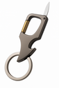 Ver imagem 1 de Chaveiro Luxo Mosquetão Knif Metal com Faca Canivete Pesca Camping Ferragens para Carro Moto Casa