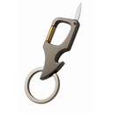Ver imagem 1 de Chaveiro Luxo Mosquetão Knif Metal com Faca Canivete Pesca Camping Ferragens para Carro Moto Casa