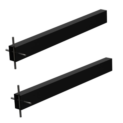 Mf Multiforma - 2 Suportes Pia Chumbar Bancada Mesa 40 Cm Preto