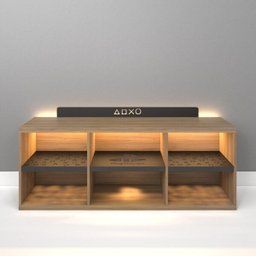 Rack Bancada Gamer Geek Madeira Ps5 com LED Incluso - 4