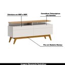 Ver imagem 3 de Rack Bancada 2 Gavetas com Nicho 146cm Amy Off White/Nature - Gran Belo