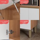 Ver imagem 6 de Paneleiro Torre Quente para Forno-micro-ondas com 3 Portas Multimóveis Cr20401 Freijó-branco