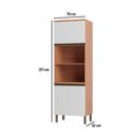 Ver imagem 2 de Paneleiro Torre Quente para Forno-micro-ondas com 3 Portas Multimóveis Cr20401 Freijó-branco