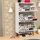 Ver imagem 2 de Sapateira Armario Organizador de Sapato Porta Basculante Espaçosa Modelo Retro