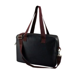 Bolsa para Trabalho Masculina - Preto/Marrom - 5