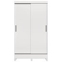 Ver imagem 6 de Guarda Roupa Solteiro 107cm 2 Portas Deslizante Thales Branco S01 - Mpozenato