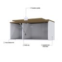 Ver imagem 5 de Armário Aéreo com Nicho e Porta Basculante 35x80x35cm Wlnp80 com Vermont Oak