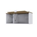 Ver imagem 3 de Armário Aéreo com Nicho e Porta Basculante 35x80x35cm Wlnp80 com Vermont Oak