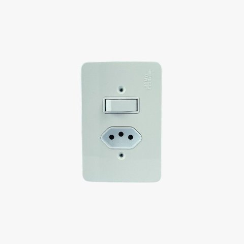 Millenium 1 Interruptor Simples +tomada 2 P+t 10a 39045 Mectronic