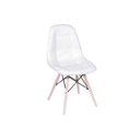Ver imagem 2 de Conjunto Mesa Square Redonda Branco 88 com 4 Cadeiras Eiffel Botonê Branco