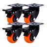 Kit de 4 Rodinha Rodízio Roda Reforçada Móveis Pesados 50mm 400kg - 1