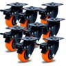 Kit de 8 Rodinha Rodízio Roda Reforçada Móveis Pesados 50mm 800kg - 1
