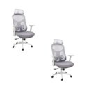 Ver imagem 2 de Kit com 2 Cadeiras Office Presidente Ajustavel e Ergonomica com Nr 17 Everest