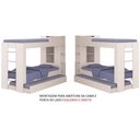 Ver imagem 6 de Treliche Solteiro Cabeceira Bau 1 Porta 225x87 Cm15 Branco Dtall Branco