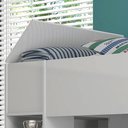 Ver imagem 4 de Treliche Solteiro Cabeceira Bau 1 Porta 225x87 Cm15 Branco Dtall Branco