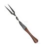 Garfo Trinchante Aço Carbono 1070 Torcido 11' Brut Forge Churrasco Artesanal Cabo Madeira - 5