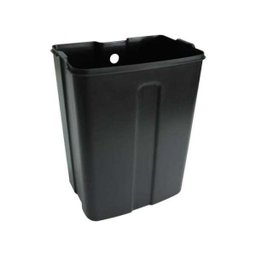 Lixeira Retangular Slim Matte Preta com Pedal e Balde Plástico de 12L GhelPlus - 2