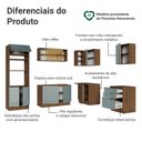Ver imagem 4 de Armário de Cozinha Completa de Canto 416 Cm Rustic/cinza Lux Madesa 01