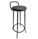 Ver imagem 3 de Banqueta Drink New de Metal Estofada Assento Preto para Cozinha Lanchonete Restaurante Bar