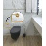 Porta Papel Higiênico Dourado de fixar na parede - By Fineza - 2