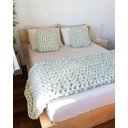 Ver imagem 1 de Manta Peseira de Maxi Tricot Queen 0,70x2,20m, Cor Verde Claro - Magma Cotton