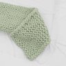 Manta Peseira de Maxi Tricot Queen 0,70x2,20m, Cor Verde Claro - Magma Cotton - 5