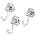 Ver imagem 1 de Kit 3 Gancho Cabideiro Porta Toalha Metal Cromado Parede