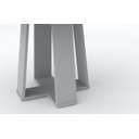 Ver imagem 3 de Mesa de Jantar Redonda Isabela 1,35m com Tampo Giratório Off White/preto/preto - New Ceval