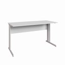 Ver imagem 5 de Mesa Retangular New City Pé Metálico Light 135 cm Cinza Cristal Gebb Work