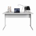 Ver imagem 6 de Mesa Retangular New City Pé Metálico Light 135 cm Cinza Cristal Gebb Work