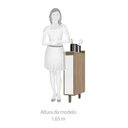 Ver imagem 3 de Balcão de Cozinha com Tampo 20 Cm 1 Porta de Abrir 1 Prateleira Mel Luciane Móveis
