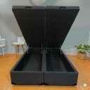 Ver imagem 5 de Cama Box Baú King Bipartido 96 Diversas Cores (193x203x42) - Linhão - Turim Petróleo