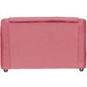 Ver imagem 5 de Kit Namoradeira + 4 Poltronas Decorativas para Sala Mila Suede Cores Pé de Plastico Cromado