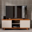 Ver imagem 4 de Rack Bancada Flow Off White com Freijo