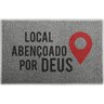 Tapete Capacho Local Abençoado Por Deus Cristão Deus Religiao Doutrina - 2
