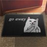 Tapete Capacho Go Away Va Embora Humor Funny Decoração Criativa - 1
