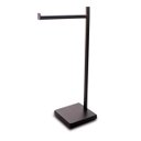 Ver imagem 1 de Toalheiro Bancada Toalha Suportes Aço Inox Preto Fosco 304