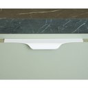 Ver imagem 3 de Kit 2 Puxadores de Alumínio para Armário 200 Mm Cor Branco Modelo Slim Wave Aluminium Decor
