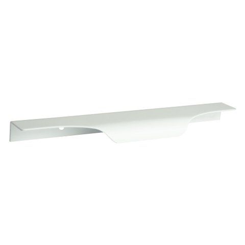 Kit 2 Puxadores de Alumínio para Armário 200 Mm Cor Branco Modelo Slim Wave Aluminium Decor