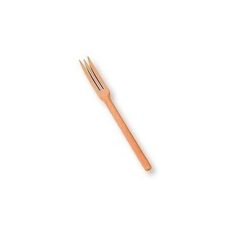 Garfo Madeira com 3 Dentes Edal 27x2,5cm Cozinha Churrasco