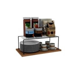 Organizador Para Armários Grande Preto - 1